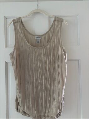 Chico’s size 2 gold shimmer tank